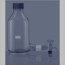 ASPIRATOR BOTTLE  WITH GL- 45 CAP, WITH SOCKET AND GLASS STOPCOCK